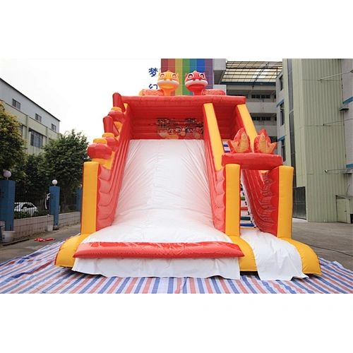 chinese style lucky dragon new year festival Inflatable Slide-8x6x7M