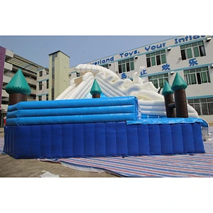 Water Slide For Adult Large Swimming Pool Water Park Pop For Sale-21.5x21.5m