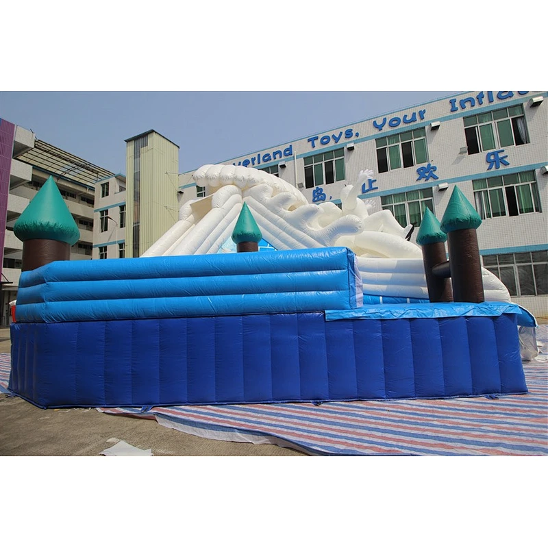 Water Slide For Adult Large Swimming Pool Water Park Pop For Sale-21.5x21.5m