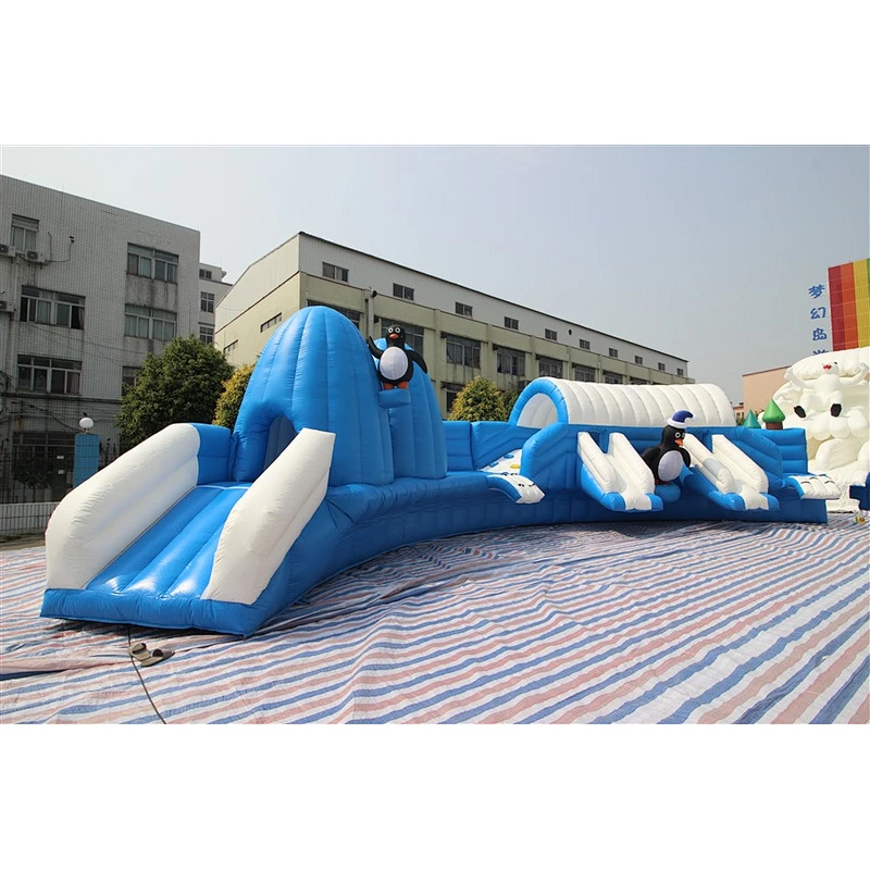 Water Slide For Adult Large Swimming Pool Water Park Pop For Sale-21.5x21.5m