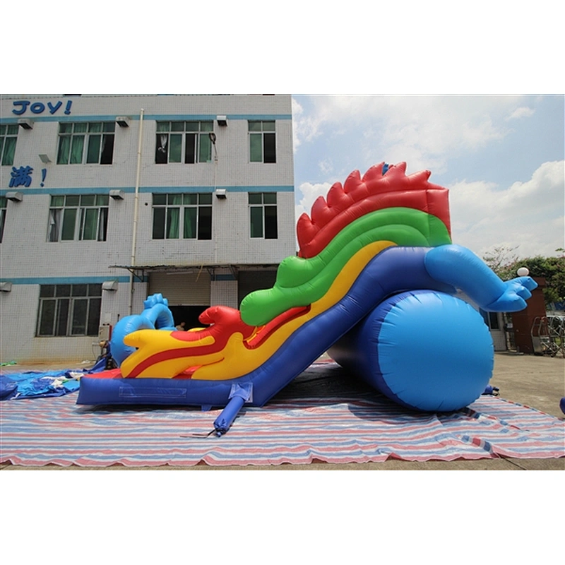 dragon wheel inflatable bouncer slide Inflatable Slide-7x4x5M