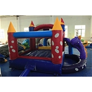 dragon castle bouncer with slide inflatable castle-3.5x3.5x2.45m