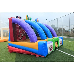 Lovely and Popular NEVERLAND TOYS Indoor Inflatable Shooting Football Game Bouncer High Quality Hot Sale-4.5x3x3M