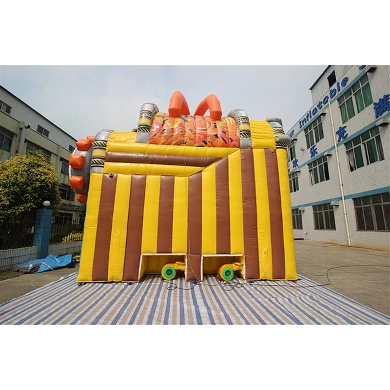 ugly fierce piranha fish slide Inflatable Slide-6x7x6.5M