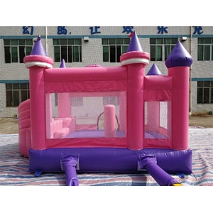 pink Cinderella princess bouncer with slide jumping castle&Inflatable Combo-4x3x3.8M