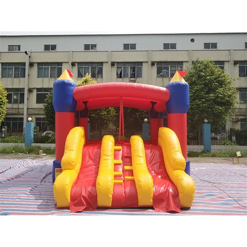 pencil shape three slidebouncer with slide jumping castle&basic castle&Inflatable ComboInflatable Combo-5x4x3M