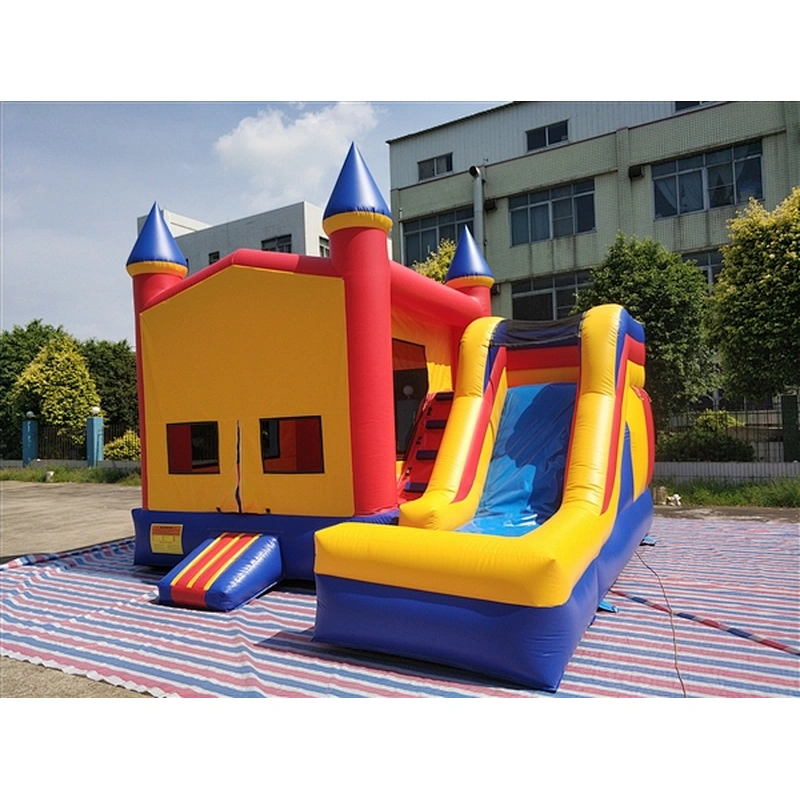 bouncer with slide jumping castle&basic castle&Inflatable Combo-5x4.8x4M