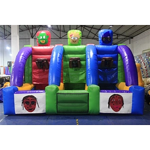 Lovely and Popular NEVERLAND TOYS Indoor Inflatable Shooting Football Game Bouncer High Quality Hot Sale-4.5x3x3M-4.5x3x3M