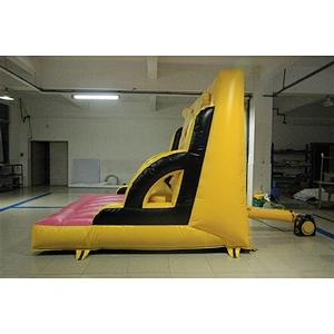 Funny game yellow inflatable sticky wall inflatable sport games for sale-3x3x2.5M