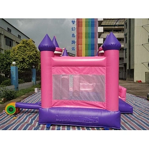 pink Cinderella princess bouncer with slide jumping castle&Inflatable Combo-4x3x3.8M