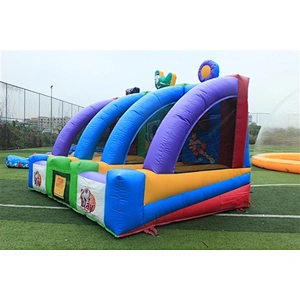 Lovely and Popular NEVERLAND TOYS Indoor Inflatable Shooting Football Game Bouncer High Quality Hot Sale-4.5x3x3M