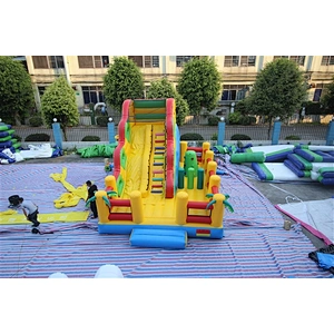 basic fun city inflatable amusement park-7x5x6M