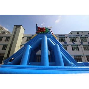 Used Slip N Pool Clearance Floating Adult Giant Inflatable Bouncer Water Slide For Sale-50x14x14M