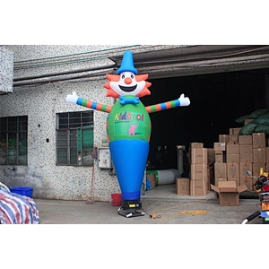 Customized Wholesale Cheap Used Adult Clown Costume Advertising Inflatable Dancing Man Air Sky Dancer For Sale-4m
