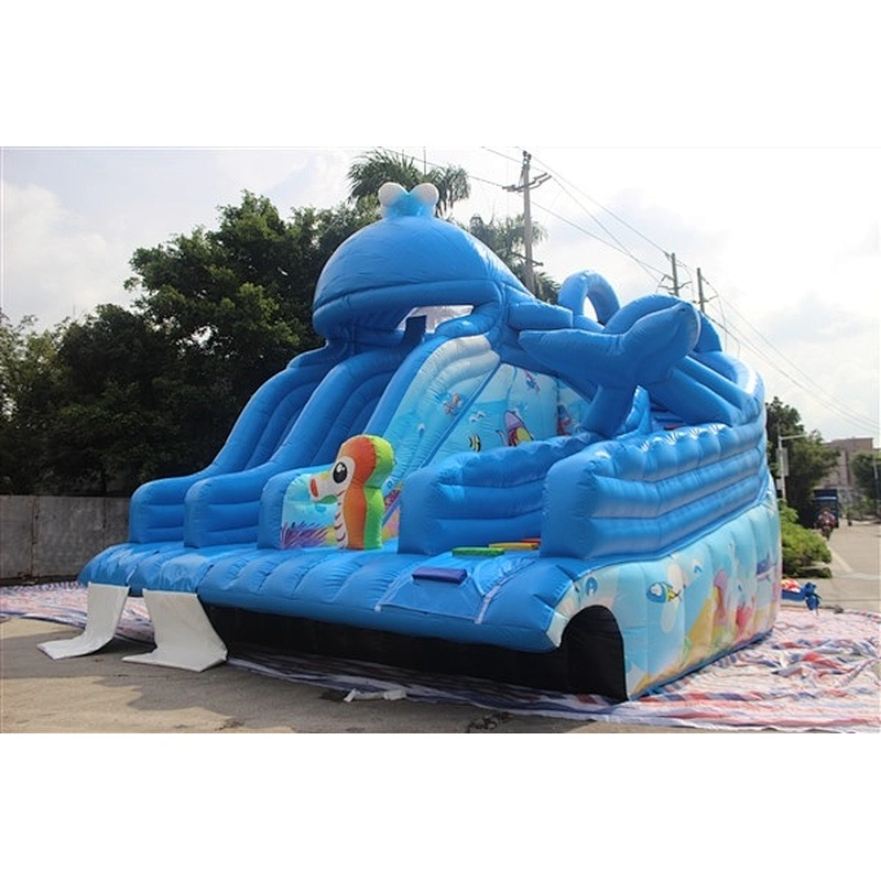 inflatable whale water slide