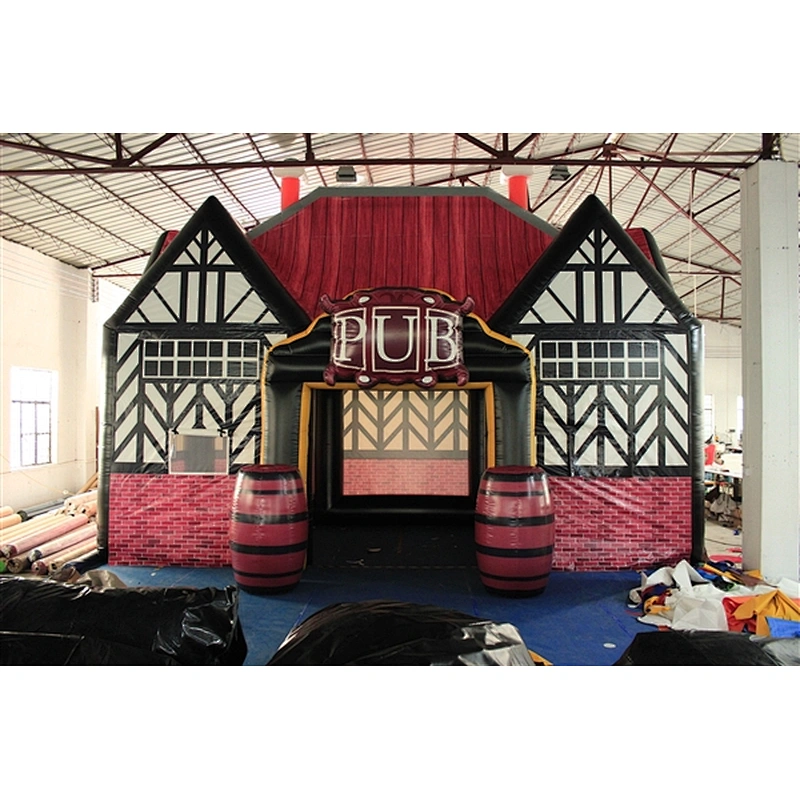 Hot Outdoor Inflatable Party Tent House Inflatable Bar Inflatable pub for sale-5x8x6.2M