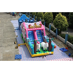 horses pony obstacle course inflatable inflatable obstacle inflatable obstacle course-20x4x4.5M