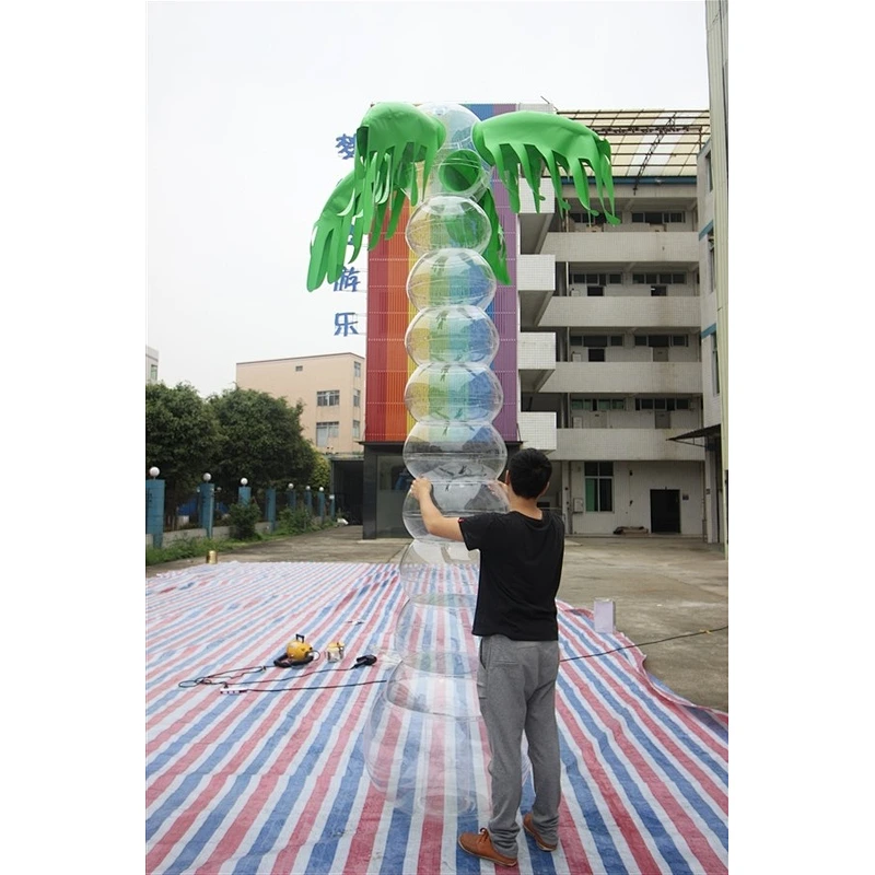 Cube Advertising Shape Sky Best Quality Inflatable Air Dancer-0.7x0.7x2.2m