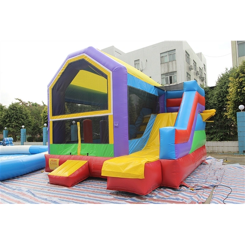 bouncer with slide jumping castle&basic castle&Inflatable Combo-5x4x4M