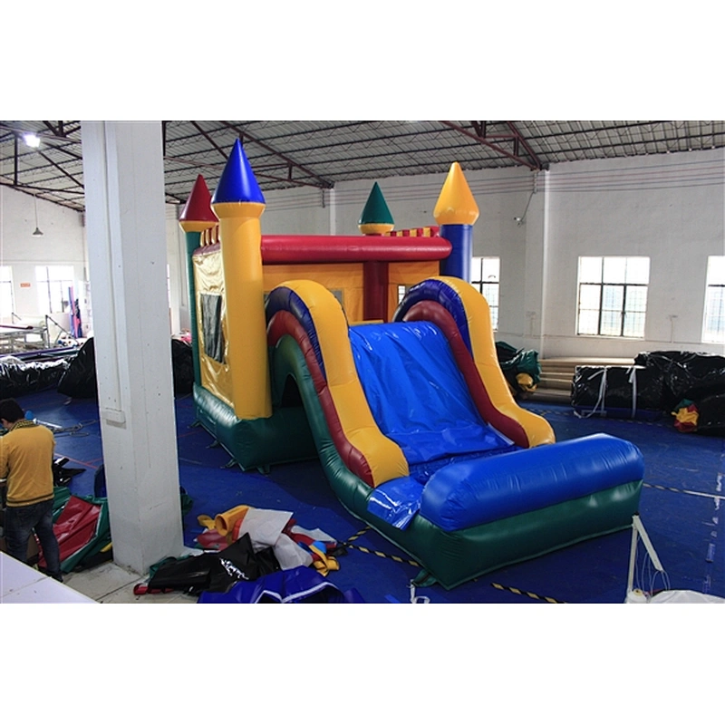 bouncer with slide jumping castle&basic castle&Inflatable Combo-6.4x3.6x4M