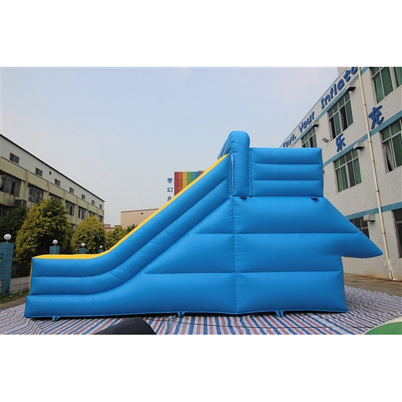 blue basic slide Inflatable Slide-9x7.6x5.8M