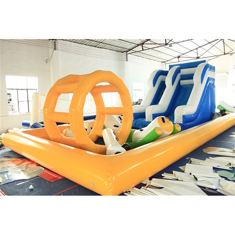 inflatable bouncer slide with Cyclone Inflatable Slide-3x4M+5x10M