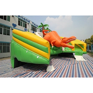 inflatable water slide with crocodile-23x22x6.5M