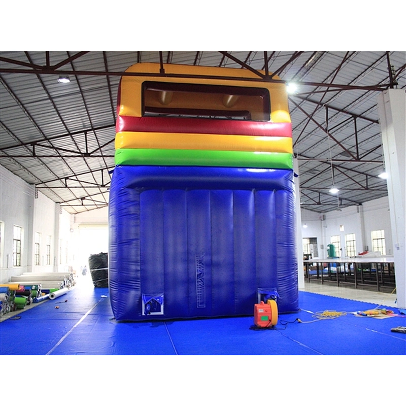blue green yellow red inflatable bouncer slide basic slide Inflatable Slide-7x4x5.5