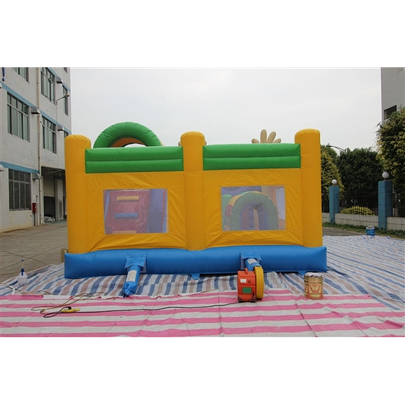 waving smiling clown bouncer with slide jumping castle&Inflatable Combo-5.2x5x3.8M