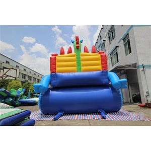 dragon wheel inflatable bouncer slide Inflatable Slide-7x4x5M