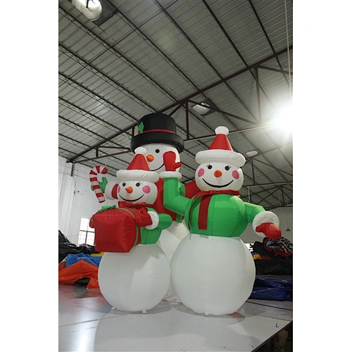 Commercial outdoor Inflatable snowman Cheap giant air-blown snowman for Christmas decoration supplies for Sale-2.4m
