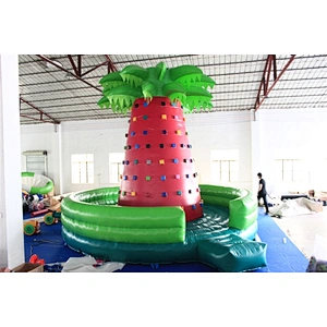 Inflatable Flying Spider-Man Rock Climbing Wall Giant Inflatable Climbing Holds Wall For Sale-6x6x5m