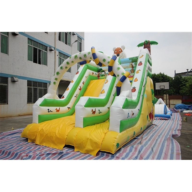 hawaii coconut tree tropical style inflatable bouncer slide Inflatable Slide-6x4x5M