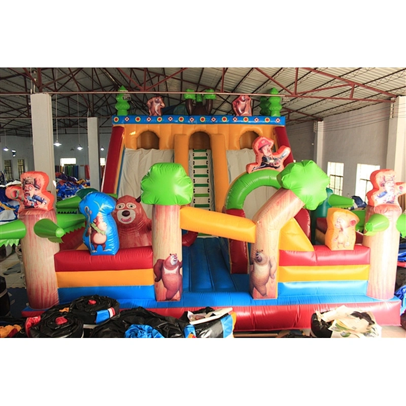 Briar Bear fun city inflatable amusement park-10x7x6M