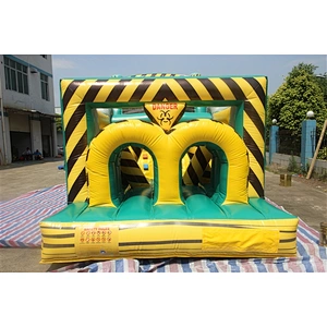 danger sigh radiation obstacle course inflatable inflatable obstacle inflatable obstacle course-10.7x3.1x3.5M