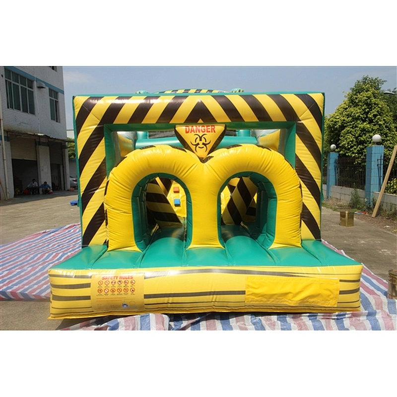 danger sigh radiation obstacle course inflatable inflatable obstacle inflatable obstacle course-10.7x3.1x3.5M