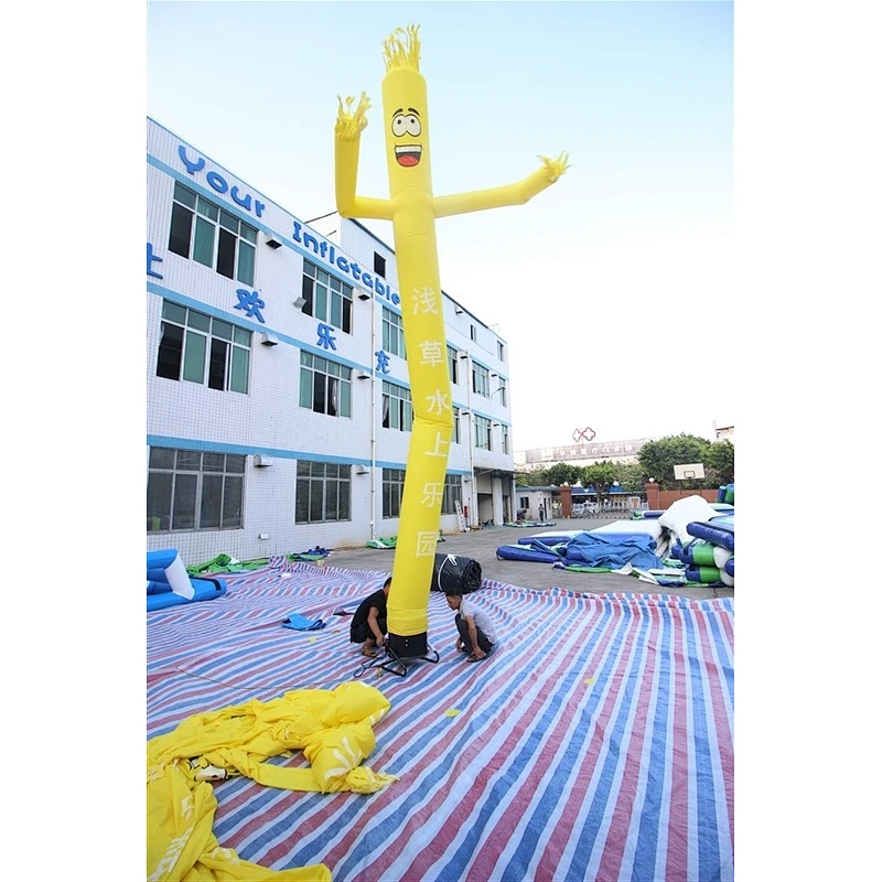Cube Advertising Shape Sky Best Quality Inflatable Air Dancer-6m