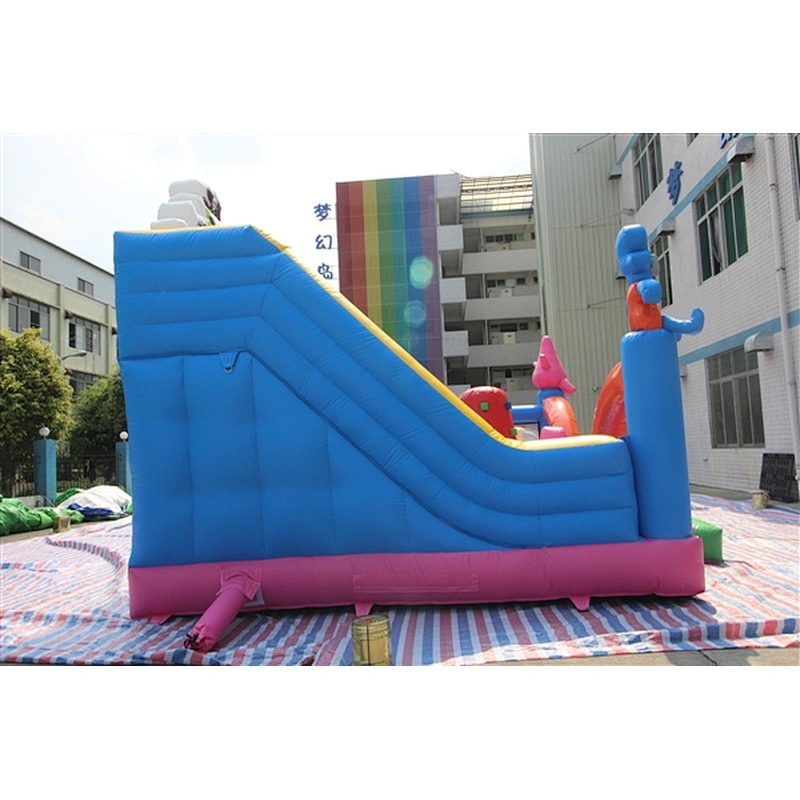 spongebob and patrick star theme fun city inflatable amusement park-6x6x5M