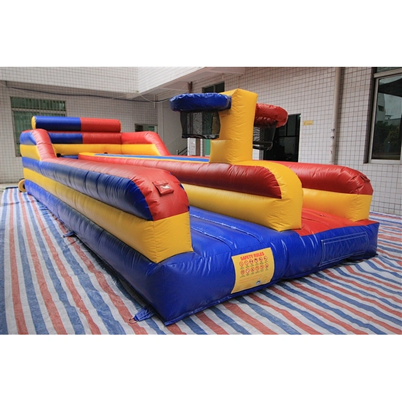 Customized 2 lane inflatable bungee run / inflatable sport games for sale-9.14x3.35x2.4m