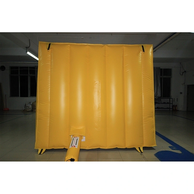 Funny game yellow inflatable sticky wall inflatable sport games for sale-3x3x2.5M