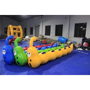 inflatable colorful riding worm