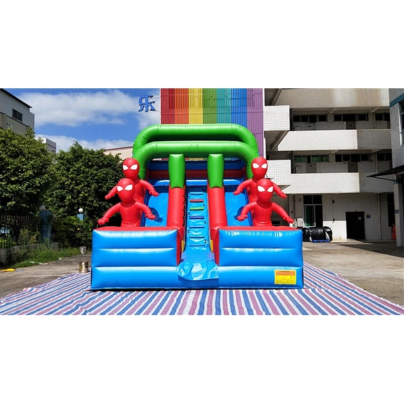 spider man inflatable bouncer slide Inflatable Slide-7x5x5M