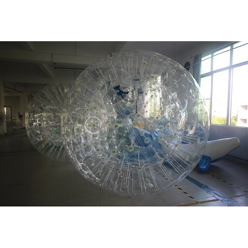 walking Balls Latest Kids Aqua Bubble Water Roller Rolling Zorb Wrecking Ball Volleyball Court Inflatable Human Balloon For Sale-2.4m