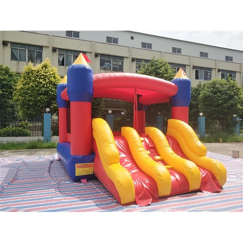 pencil shape three slidebouncer with slide jumping castle&basic castle&Inflatable ComboInflatable Combo-5x4x3M