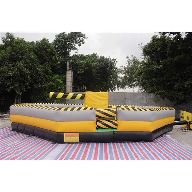 PVC material 8 players inflatable wipeout course for sale-8x8m