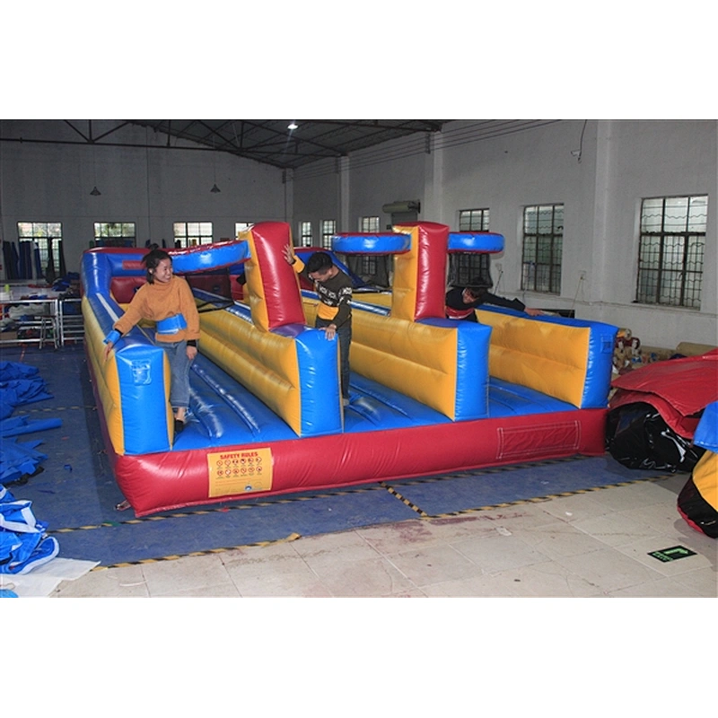 Customized 3 lane inflatable bungee run / inflatable sport games for sale-8x4.5x2M