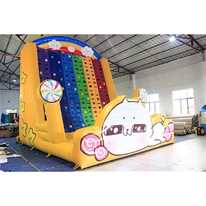 Customized Inflatable Floating Climbing wall, Inflatable Climbing Wall inflatable mountain climbing for sale-6x5x6M