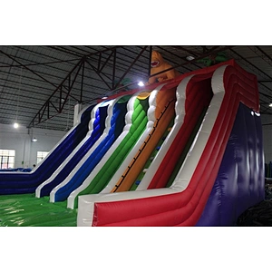 colorful inflatable combo inflatable climbing inflatable slide inflatable obstacle inflatable sports-29x8x7.5M