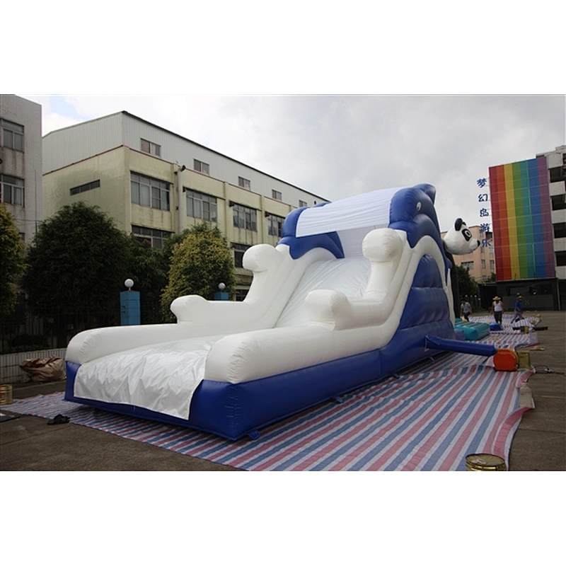 navy blue white basic slide Inflatable Slide-11.3x3.6x4.5M
