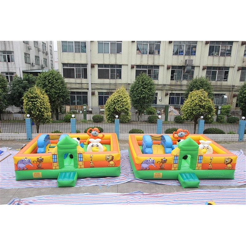 animal gathering zoo fun city inflatable amusement park-6x4.5x2M